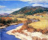 Vermont Canvas Paintings - Indian Summer, Vermont